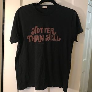 "Hotter Than Hell" Brandy Melville Shirt